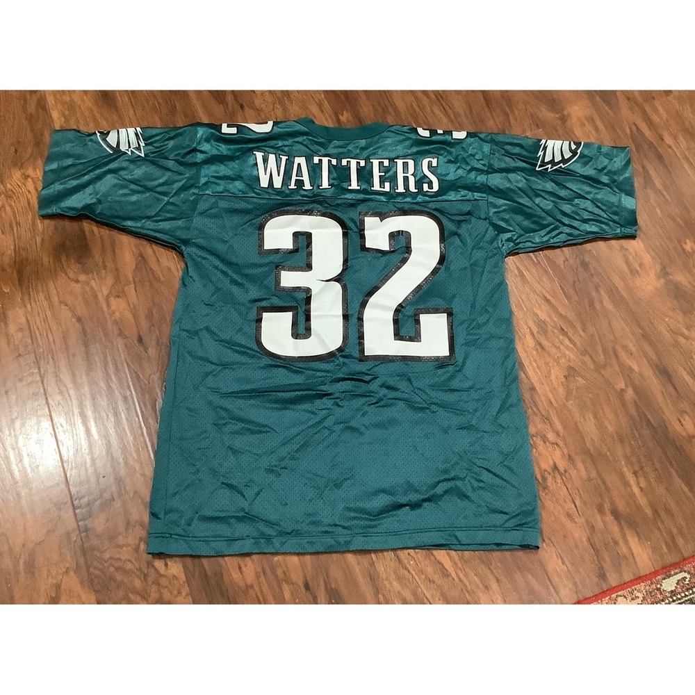 Vintage Ricky Watters Philadelphia Eagles Russell‎ NFL Home Green Jersey Size 48